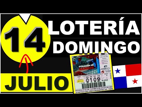 Resultados Sorteo Loteria Domingo 14 de Julio 2024 Loteria Nacional de Panama Sorteo Hoy Dominical