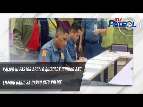 Kampo ni Pastor Apollo Quiboloy isinuko ang limang baril sa Davao City Police | TV Patrol