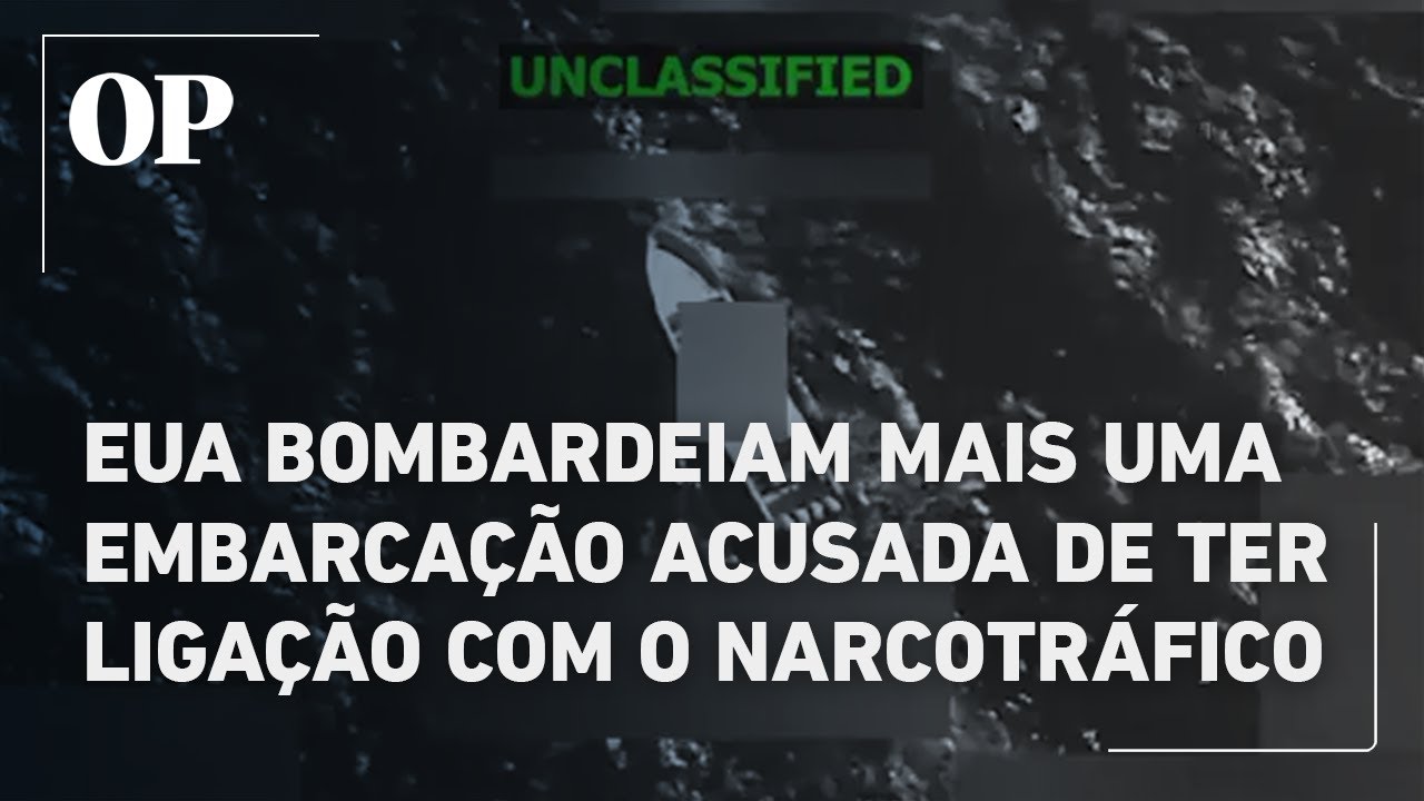 EUA divulgam novo bombardeio a embarcação acusada de ter ligação com o narcotráfico no Pacífico
