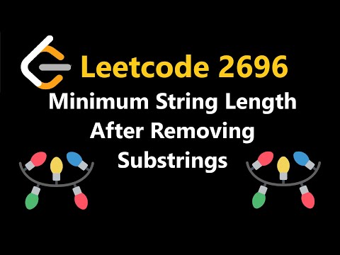 Minimum String Length After Removing Substrings - Leetcode 2696 - Python