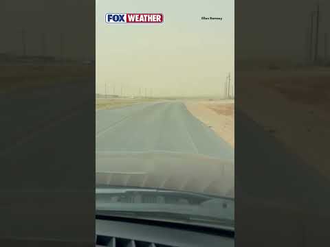 Gusty Winds Blow Tumbleweeds In Texas As The Region Is Slammed By A Dust Storm