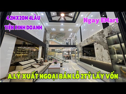 MAP ĐẤT VIỆT - mapdatviet.com Bán nhà Gò Vấp | Nhà mặt tiền 4.2 x 20m 4 lầu A. Lý xây ở nay xuất ngoại hạ giá bán lỗ 2 tỷ