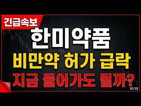 [<strong>한미약품</strong>] 비만약 허가에도 급락… 증권사가 버틴 이유, 지금 들어가도 될까?