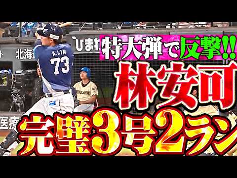 【特大弾で反撃】林安可『甘く入った変化球を見逃さず…完璧に捉えた今季3号2ラン!!』