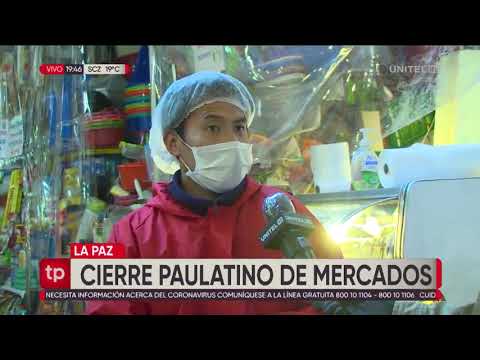 Alcaldía de La Paz alista cierre de mercados por contagios de Covid-19