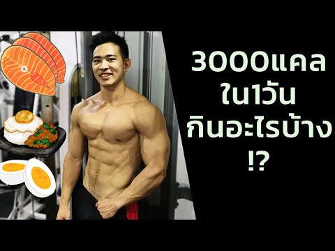 เพิ่มกล้าม3000แคลใน1วันกินอะไ