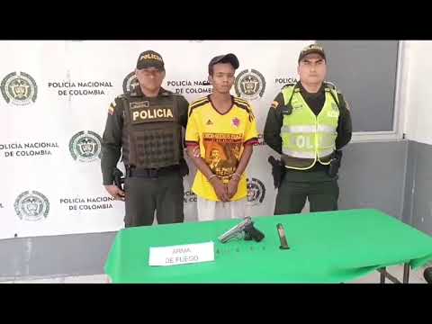 Con arma de fuego abastecida es capturado sujeto en el barrio Carrizal en Barranquilla