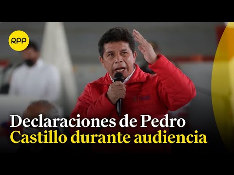 Pedro Castillo brindó declaraciones durante nueva audiencia
