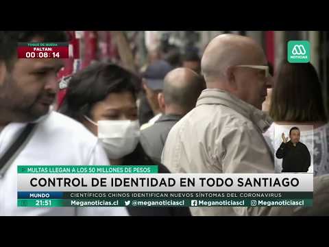 Control de identidad en Santiago con multas que llegan a los 50 millones de pesos