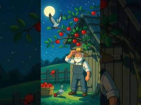 किसान के फल चोरी होने पर कबूतर के साथ क्या हुआ 😮 #viral #ai #farmerstory #pigeonstory #moralstory