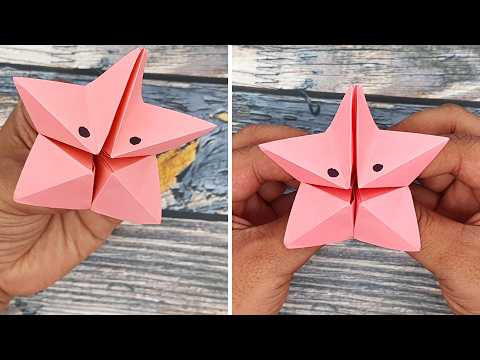How to Make a Moving Paper Toy That Looks Like a Star! (Easy DIY)