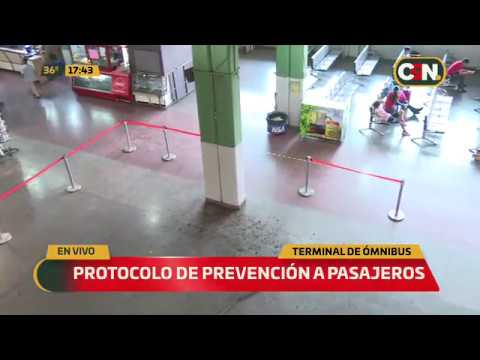 Cede parte del cielorraso en Terminal de Asunción