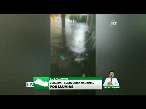 Declaran emergencia nacional por lluvias en El Salvador