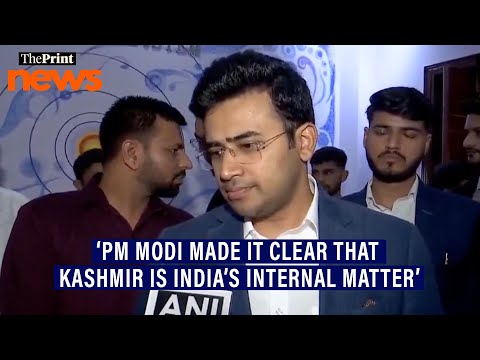 ‘India stands united against any external mediation’: Tejasvi Surya