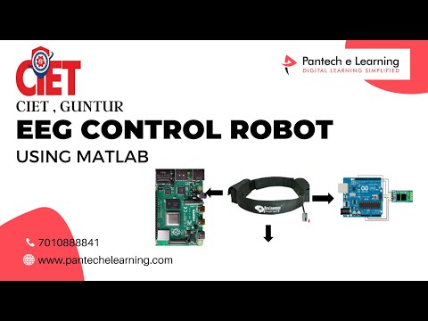 EEG CONTROL ROBOT USING MATLAB | CIET, Guntur | Pantech eLearning | Vijayawada | Hyderabad | Chennai