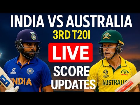 IND vs AUS 3rd T20I LIVE 🔥 | High-Voltage Battle for Series Lead ⚡ | Live Score & Real-Time Updates