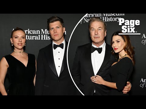 Scarlett Johansson, Colin Jost, Alec Baldwin and more stars at Natural History Museum Gala