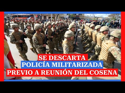 Ministro (s) de Defensa descarta policía militarizada previo a reunión del Cosena