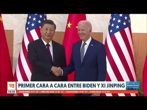 Primer cara a cara entre presidente Biden y Xi Jinping