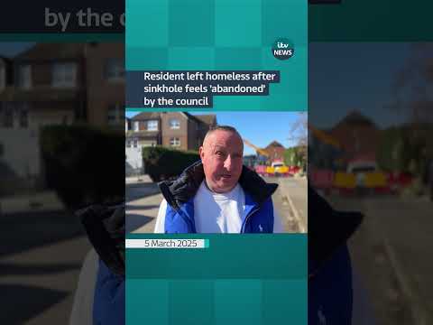 Resident left homeless after sinkhole feels 'abandoned' by the council | ITV News