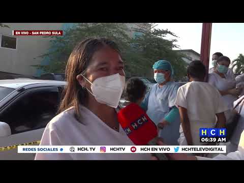 ¡En plantón! las enfermeras auxiliares del hospital Leonardo Mártinez exígiendo pagos adeudados