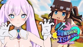 ATRAPADA EN UNA ISLA CON CHICAS LOCAS Y SALVAJES - Minecraft Sunshine 