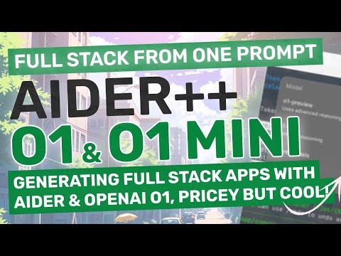 Aider + NextJS + O1 & O1-Mini : Generate FULL-STACK Apps in JUST ONE PROMPT (Better than Claude?)