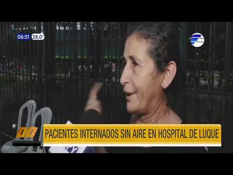 Pacientes internados sin aire acondicionado en hospital de Luque