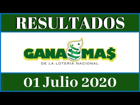 Resultados de la Lotería Gana Mas de hoy 01 de Julio del 2020
