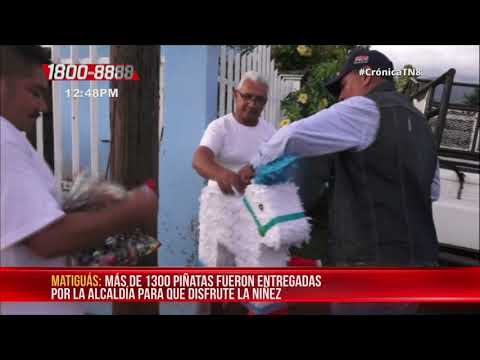 Gobierno entrega piñatas para la niñez de Matiguás – Nicaragua