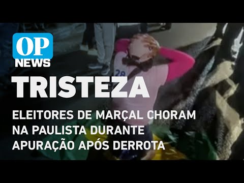 Eleitores de Marçal choram ajoelhados na Paulista durante apuração e após derrota | O POVO NEWS