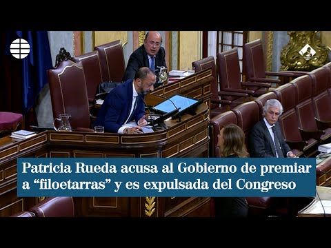 Patricia Rueda acusa al Gobierno de premiar a filoetarras y es expulsada del Congreso