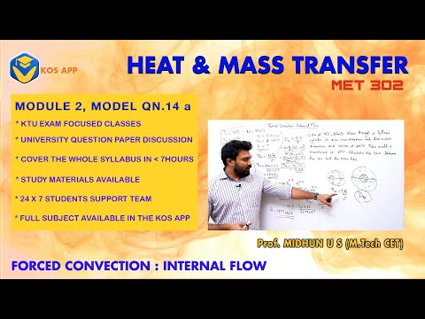 KTU HMT S6 – MECHANICAL -HEAT AND MASS TRANSFER| MODULE 2 MODEL QUESTION -14a | KTU ONLINE STUDY APP