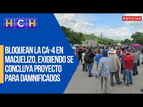 Bloquean la CA-4 en Macuelizo, exigiendo se concluya proyecto para damnificados de La Reina