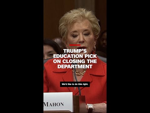 Trump’s Education Pick on closing the department