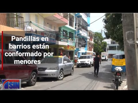 Pandillas en barrios están conformado por menores