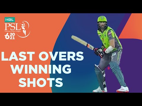 Last Overs Winning Shots | Lahore Qalandars vs Karachi Kings | HBL PSL 6 | Match 11 | MG2T