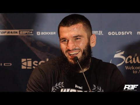 ARTUR BETERBIEV • POST-FIGHT PRESS CONFERENCE AFTER BEATING DMITRY BIVOL • SKY SPORTS, DAZN, TNT