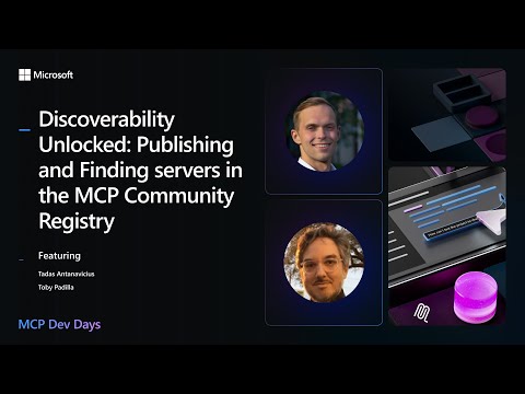 Discoverability Unlocked: Publishing and Finding servers in the MCP Community Registry