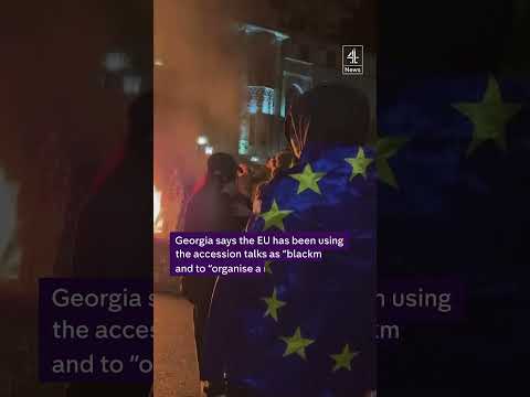 Violent clashes in Georgia over EU membership