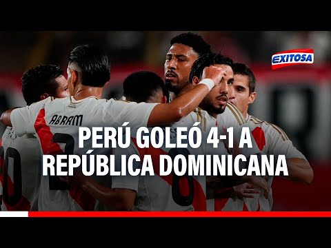 Perú derrotó 4-1 a República Dominicana en su segundo partido amistoso FIFA 2024