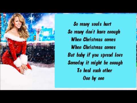 Mariah Carey - When Christmas Comes  + Lyrics