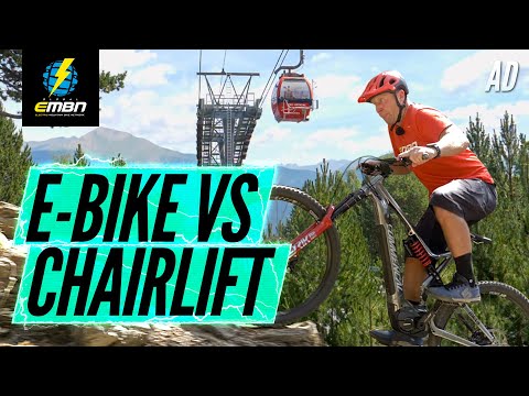 Can An E-Bike Beat A Chairlift? | Commencal Meta Power Vs The Vallnord Downhill Track