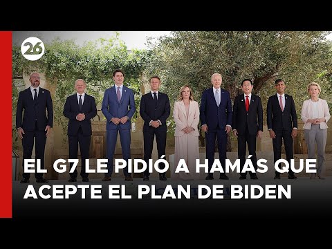 El G7 le pidió a HAMÁS que acepte el PLAN de BIDEN