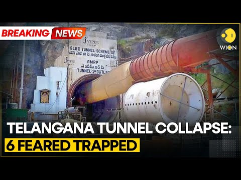 Telangana: Several Workers Feared Trapped As Roof Of Tunnel Collapses | BREAKING NEWS | WION