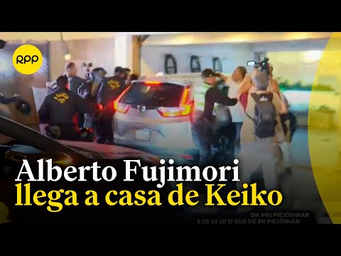 Alberto Fujimori llegó a la casa de su hija, Keiko Fujimori