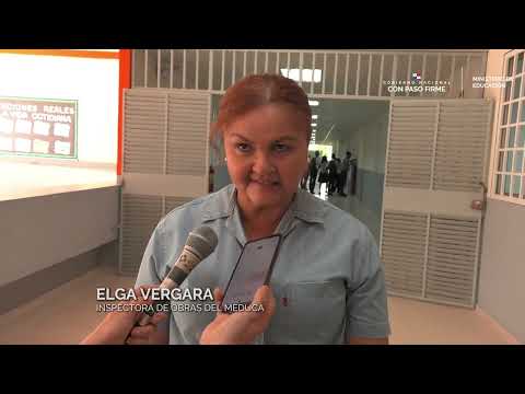 Inauguración de pabellones en el Colegio Artes y Oficios Melchor Lasso de la Vega