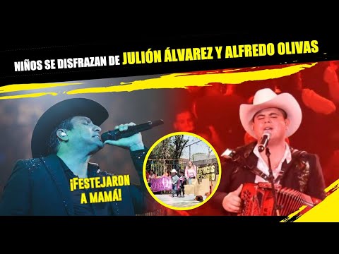 Nin?os se disfrazan de Julio?n  A?lvarez y Alfredo Olivas