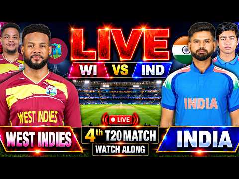 Live IND Vs WI Match Score |Live Cricket Match Today | IND vs WI 4th T20 live 1st innings #livescore