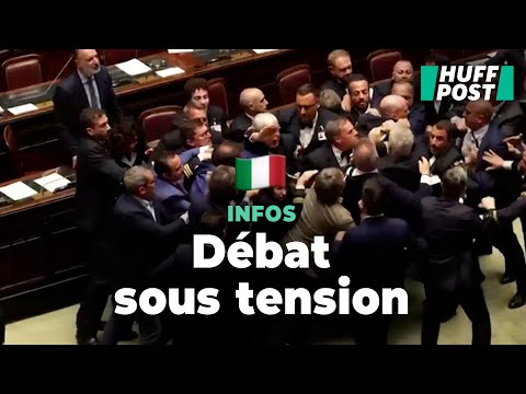 Un député italien évacué après une bagarre avec l’extrême droite au Parlement